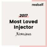 Nominee for Most Loved Injector from realself, 2017.